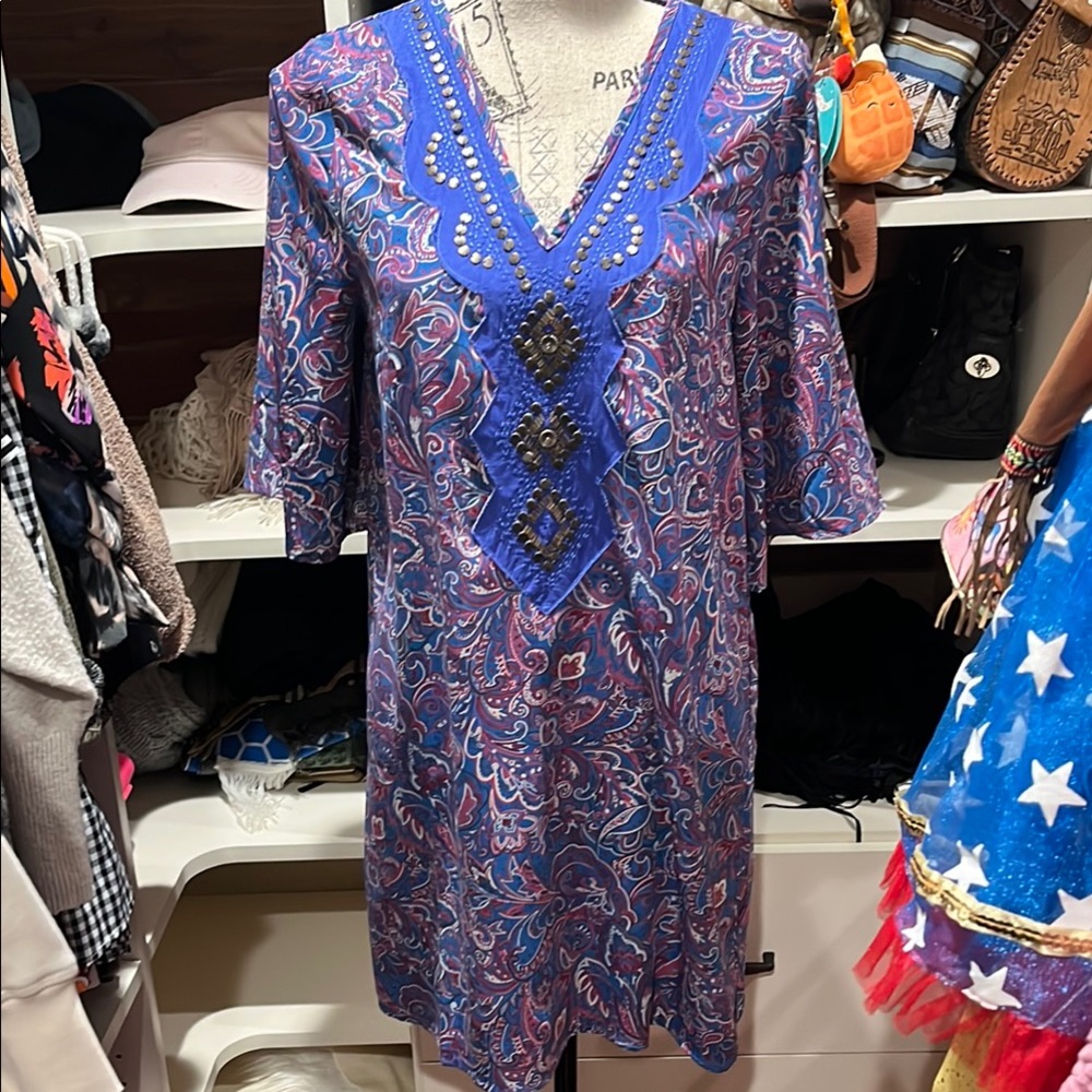 Alya Vibrant Paisley dress